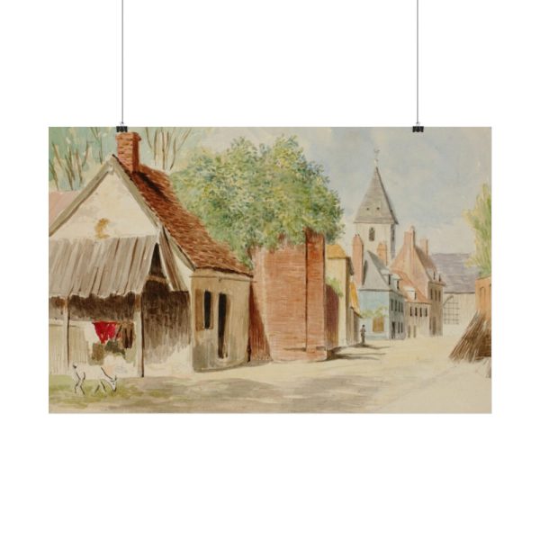 101845-1.jpg Rue du Puits Sale, St. Valery by Miner Kilbourne Kellogg Poster