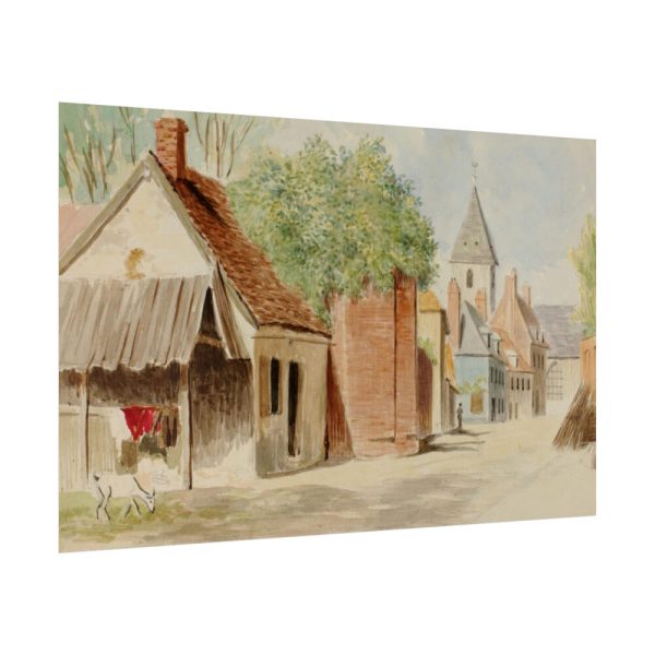 101846-2.jpg Rue du Puits Sale, St. Valery by Miner Kilbourne Kellogg Poster