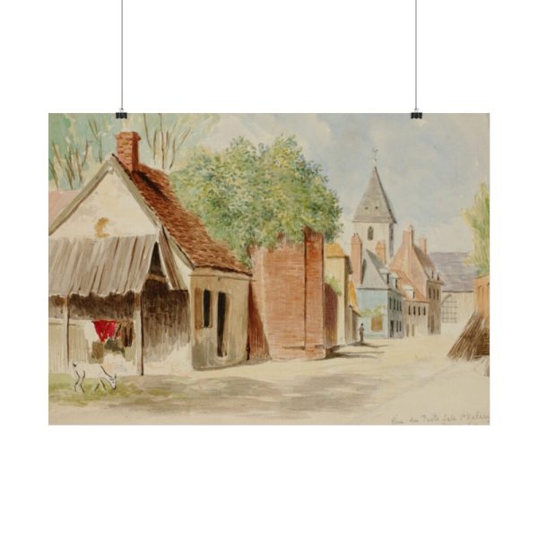 101849-1.jpg Rue du Puits Sale, St. Valery by Miner Kilbourne Kellogg Poster