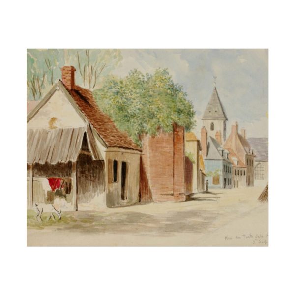 101854.jpg Rue du Puits Sale, St. Valery by Miner Kilbourne Kellogg Poster