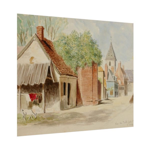101860-2.jpg Rue du Puits Sale, St. Valery by Miner Kilbourne Kellogg Poster