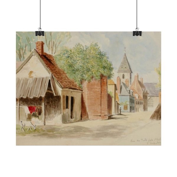 101861-1.jpg Rue du Puits Sale, St. Valery by Miner Kilbourne Kellogg Poster