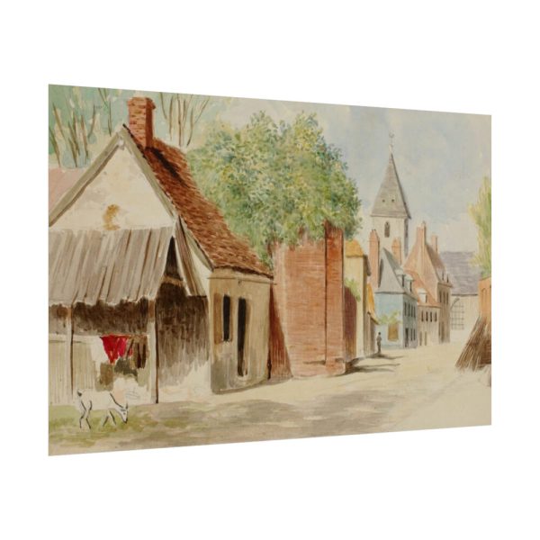 101864-2.jpg Rue du Puits Sale, St. Valery by Miner Kilbourne Kellogg Poster