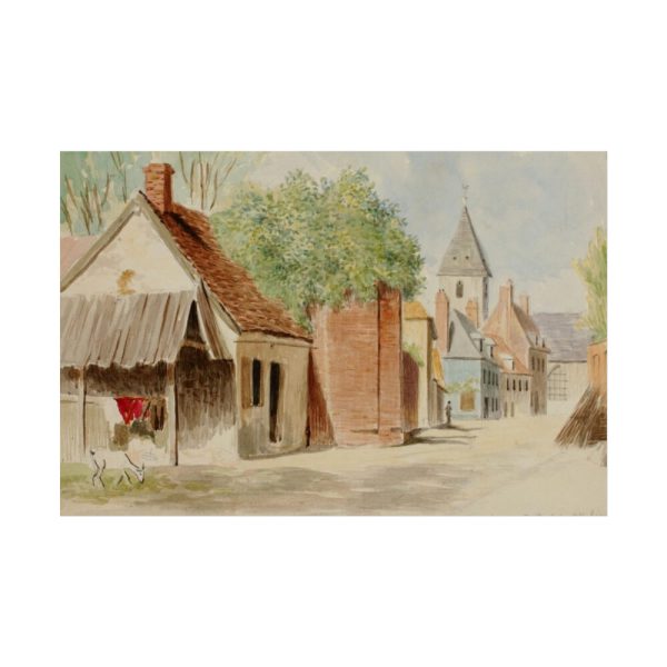 101865.jpg Rue du Puits Sale, St. Valery by Miner Kilbourne Kellogg Poster