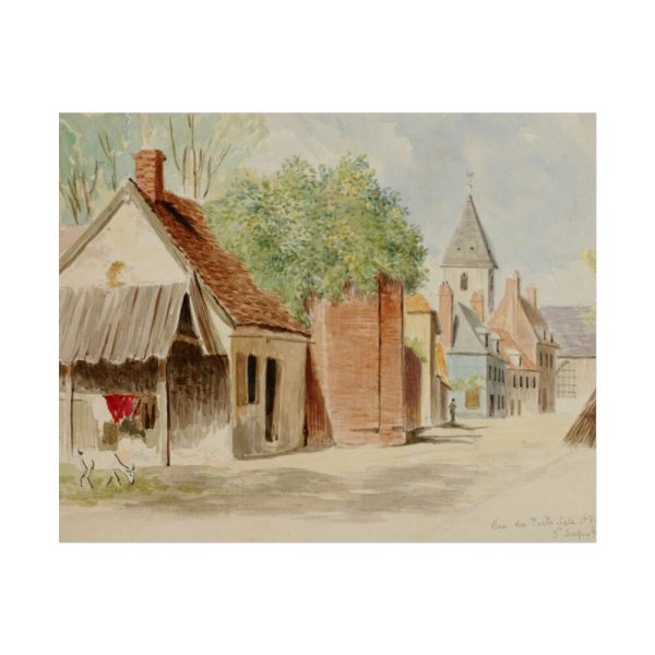 101866.jpg Rue du Puits Sale, St. Valery by Miner Kilbourne Kellogg Poster