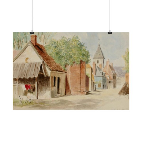 101868-1.jpg Rue du Puits Sale, St. Valery by Miner Kilbourne Kellogg Poster