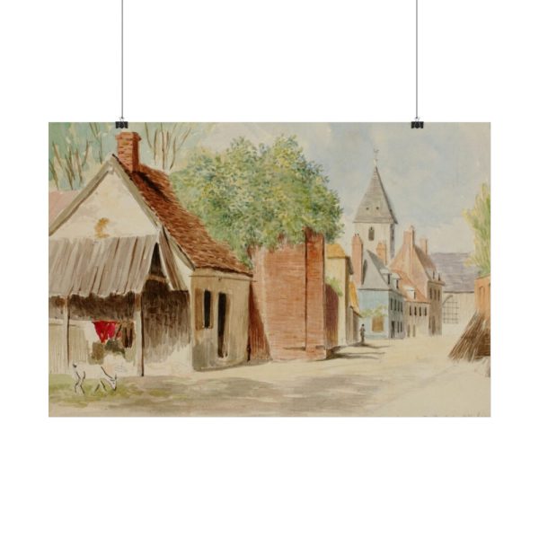 101870-1.jpg Rue du Puits Sale, St. Valery by Miner Kilbourne Kellogg Poster