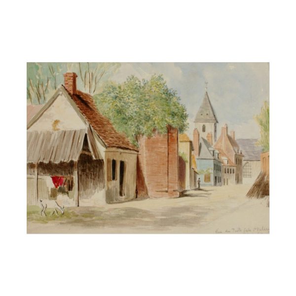 101871.jpg Rue du Puits Sale, St. Valery by Miner Kilbourne Kellogg Poster