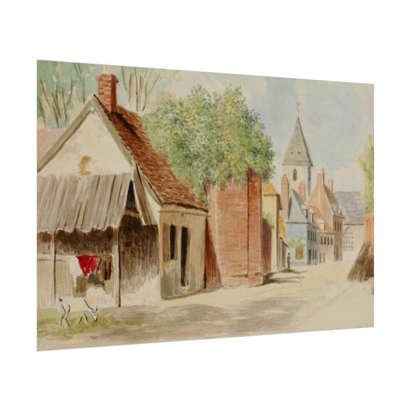 101874-2.jpg Rue du Puits Sale, St. Valery by Miner Kilbourne Kellogg Poster