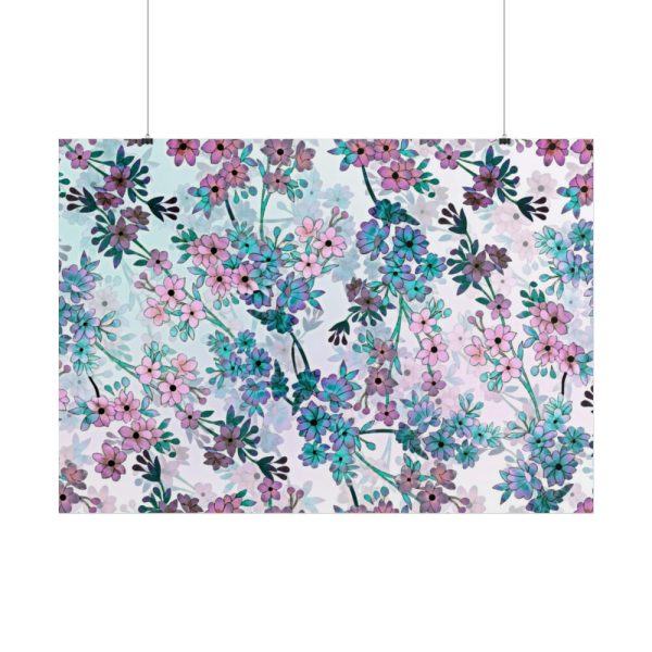 101875-106.jpg Pinkish Floral Pattern Poster