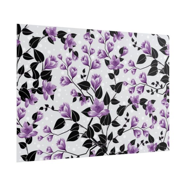 101875-117.jpg Purple Floral Pattern Poster