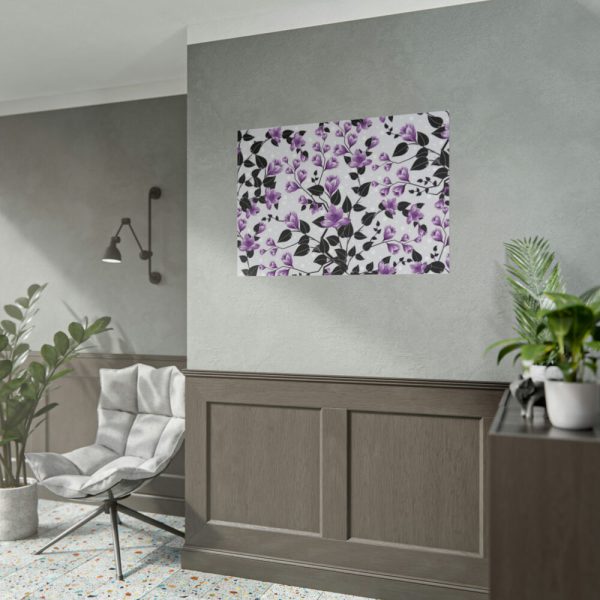 101875-119.jpg Purple Floral Pattern Poster