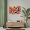 101875-133.jpg Tropical Flower Butterfly Art Poster