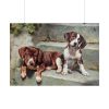 101875-221.jpg Dogs Puppies Vintage Old Poster