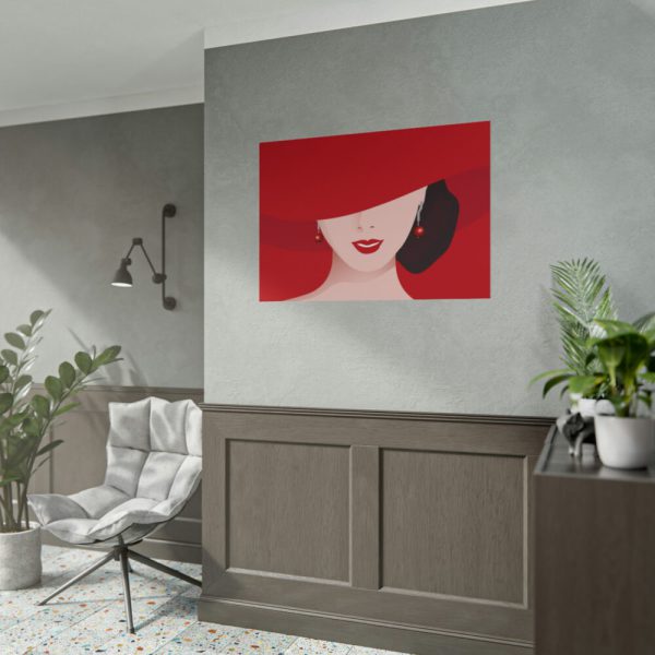 101875-234.jpg Woman In Red Hat Poster