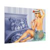 101875-242.jpg Pin-up Girl On Bed Poster
