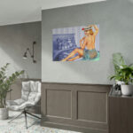 Pin-up Girl On Bed Poster - Image 15