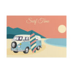 Camper Van, Surfboard, Beach Poster - Image 11