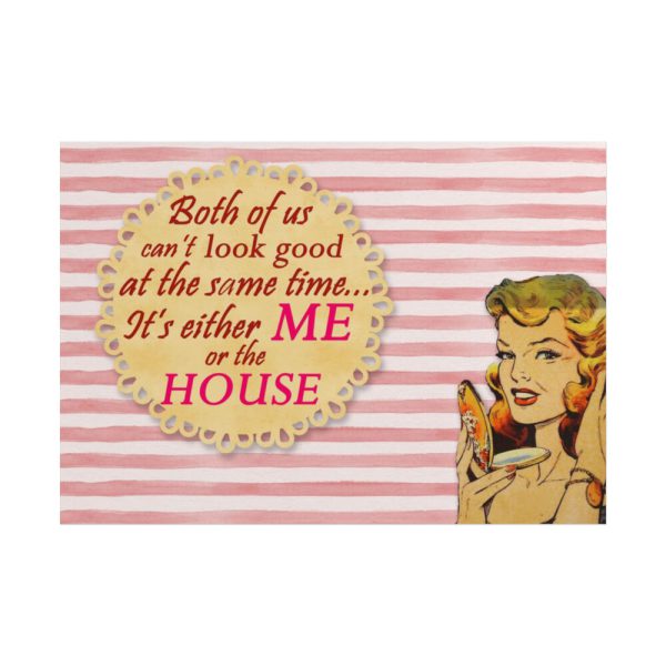 101875-310.jpg Glamorous Retro Woman With Humourous Sign Poster