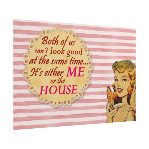 101875-312.jpg Glamorous Retro Woman With Humourous Sign Poster