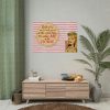 101875-313.jpg Glamorous Retro Woman With Humourous Sign Poster