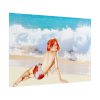 Pin-up Girl Beach Beauty Poster