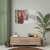 Red Christmas Phone Booth Poster