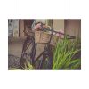 101875-351.jpg Flowers on Bicycle Poster