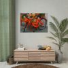 101875-358.jpg Bike Decorated With Flowers Poster