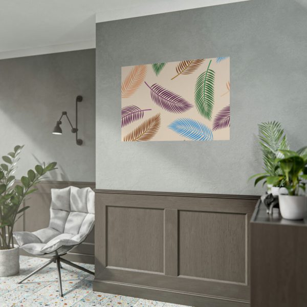 Tropical Leaves Pattern Poster