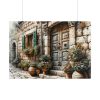101875-396.jpg Mediterranean Street Scene Poster