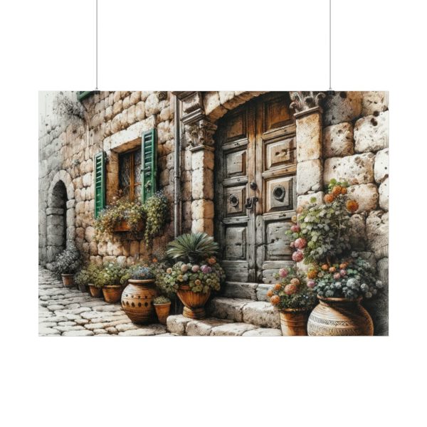 101875-396.jpg Mediterranean Street Scene Poster