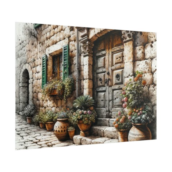 101875-397.jpg Mediterranean Street Scene Poster