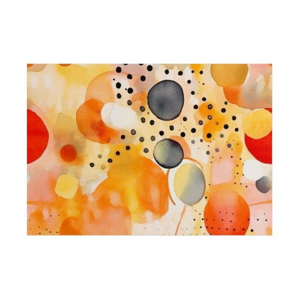 101875-40.jpg Orange Yellow Abstract Artwork Poster