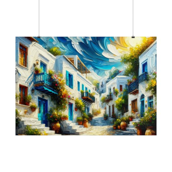 Greek Street Mood Poster
