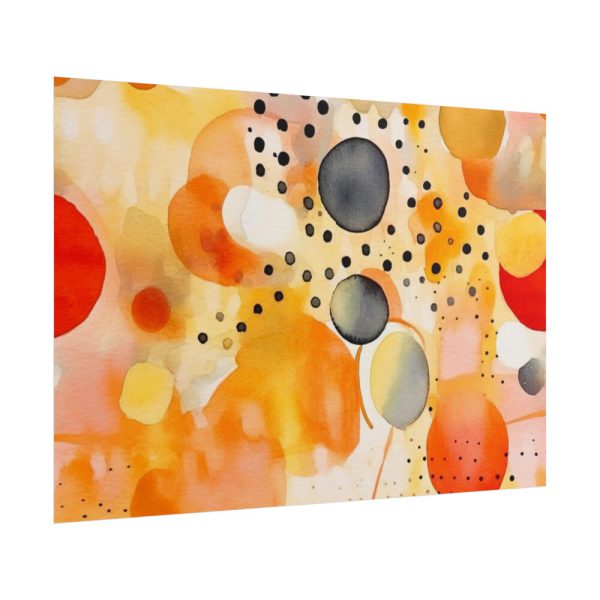 101875-42.jpg Orange Yellow Abstract Artwork Poster