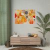 101875-43.jpg Orange Yellow Abstract Artwork Poster