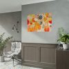 101875-44.jpg Orange Yellow Abstract Artwork Poster