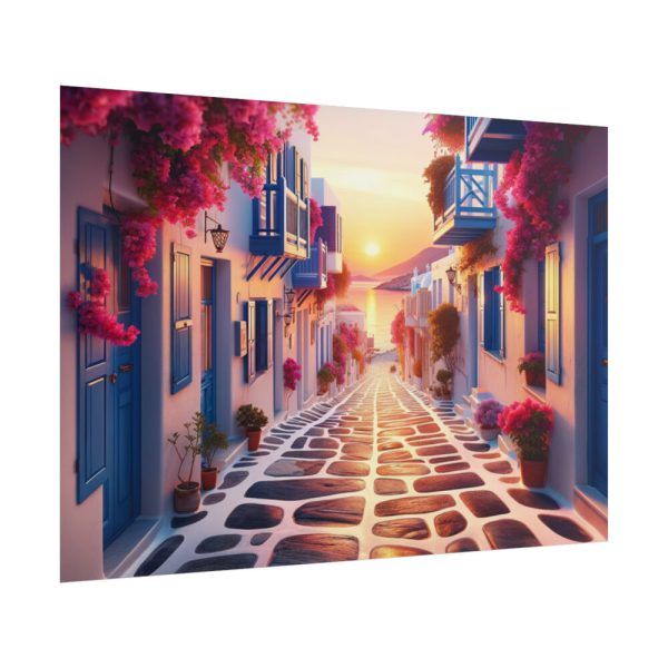 101875-442.jpg Sunset in Greece Poster