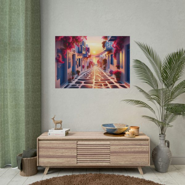 101875-443.jpg Sunset in Greece Poster