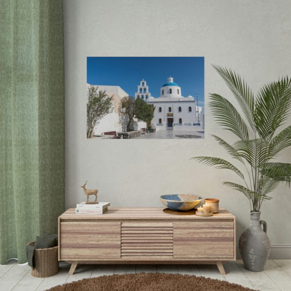 101875-458.jpg Church in Santorini Poster
