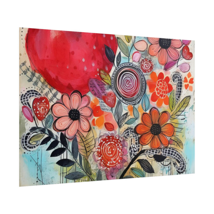 Valentine Doodle Art Paper Poster - Image 13
