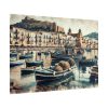 Fishing Boats at Cefalu Harbor, Italy Poster