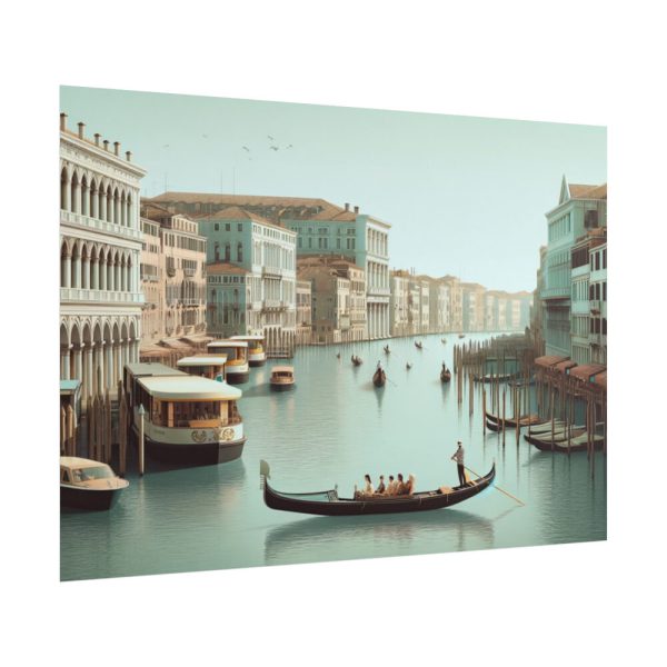 Tourists in a Gondola in Venice, Italy Poster