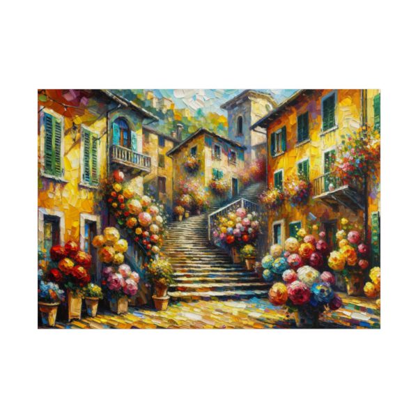 101875-505.jpg Flowerish Street in Italy Poster