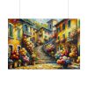 101875-506.jpg Flowerish Street in Italy Poster