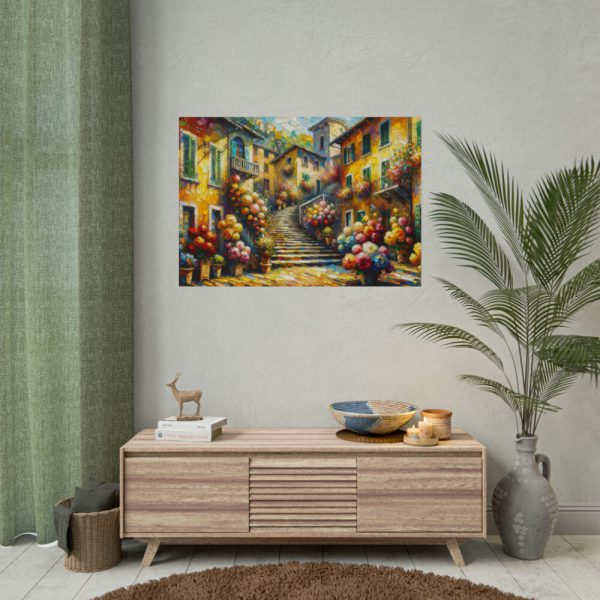 101875-508.jpg Flowerish Street in Italy Poster