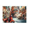 101875-515.jpg Red Vespa in Italy I Poster
