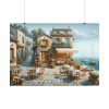101875-536.jpg Small Italian Tavern With Blue Sea Poster