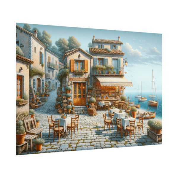 101875-537.jpg Small Italian Tavern With Blue Sea Poster